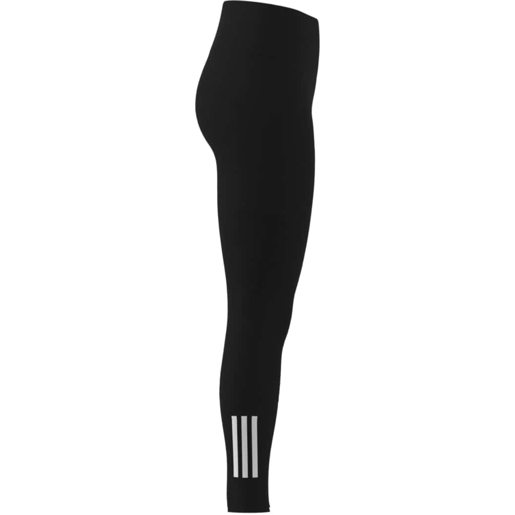 Detalhe da calça Legging Adidas 3 Listras Feminina Preta mostrando tecido e bolso